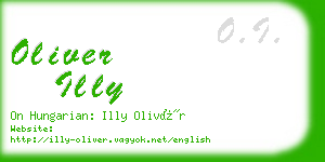 oliver illy business card